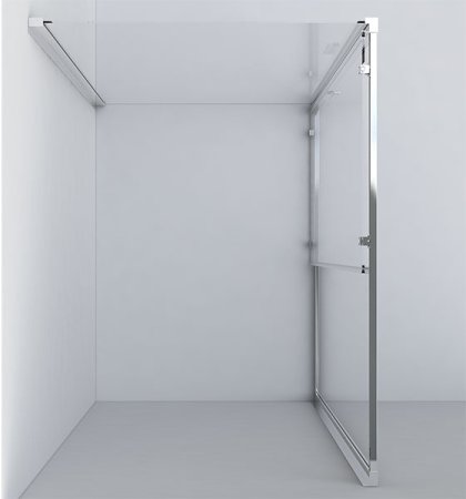 Душевой уголок Vincea Garda 110х80 VSR-1G8011CH профиль Хром стекло шиншилла 