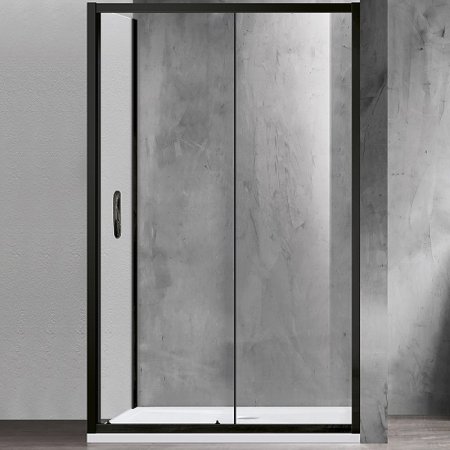 Душевой уголок Azario Milton 120х80 AZ-ND1131-R 1200 профиль Черный стекло прозрачное 