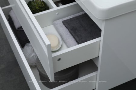 Тумба с раковиной Aquanet Вега 80 (2 ящика) 