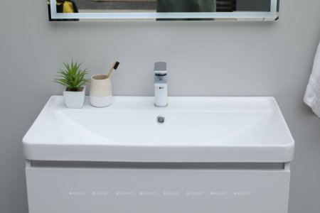 Тумба с раковиной Aquanet Вега 80 (2 ящика) 