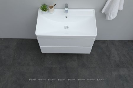 Тумба с раковиной Aquanet Вега 80 (2 ящика) 