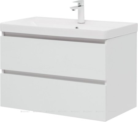 Тумба с раковиной Aquanet Вега 80 (2 ящика) 