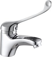 Смеситель для раковины с хирургической ручкой D-Lin D110427-6, хром