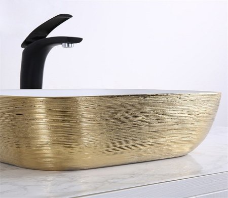 Раковина CeramaLux D1333H130 накладная 