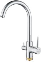 Смеситель для кухни с подключением фильтра Shevanik S128, хром