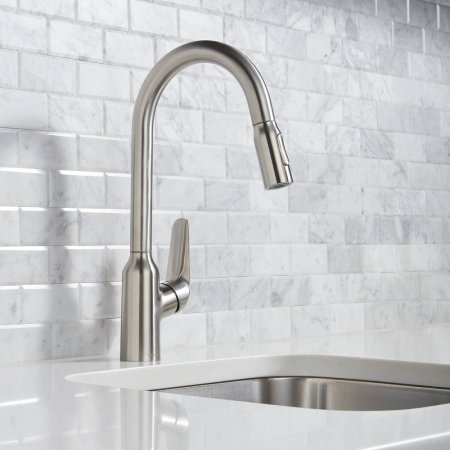 Смеситель Hansgrohe Focus M42 71821800 для кухонной мойки, сталь 