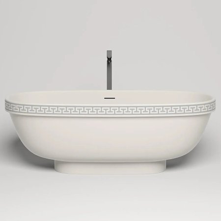 Ванна из искусственного камня Salini Greca Meander 180х80 103021MRF покраска по RAL полностью матовая 