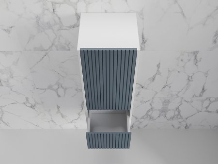 Шкаф пенал Style Line Стокгольм 36 ЛС-00002317 подвесной Графит софт 