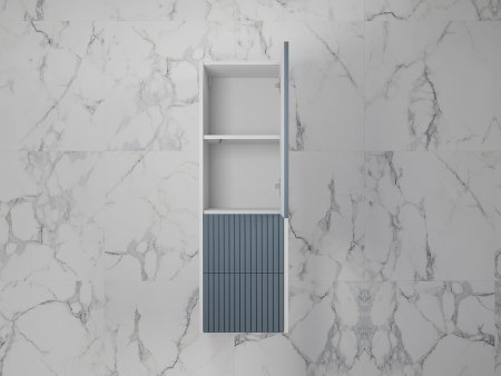 Шкаф пенал Style Line Стокгольм 36 ЛС-00002317 подвесной Графит софт 