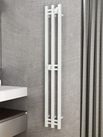 Полотенцесушитель электрический (I-образный) Bauedge Stella Square DB-0075, 25x160 см 