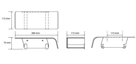 Держатели туалетной бумаги Bemeta Organic 157112161 с полкой, двойной 