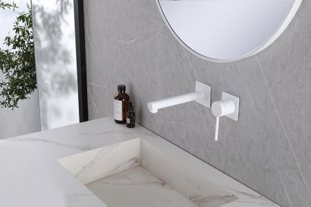 Смеситель для раковины Abber Emotion AF8812W Белый 