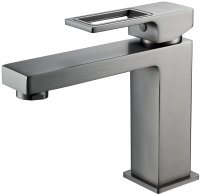 Смеситель для раковины Raffine F0196T, оружейная сталь