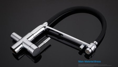 Смеситель для кухни Gappo G4398-7 Хром Черный 