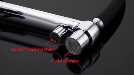 Смеситель для кухни Gappo G4398-7 Хром Черный 