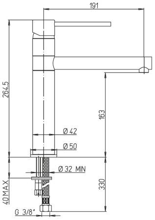 Смеситель для кухни Paini Cox 78CR583KM Хром 