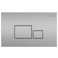 Кнопка смыва D&K Quadro DB1519002 универсальная, матовый хром Кнопка смыва D&K Quadro DB1519002 универсальная, матовый хром