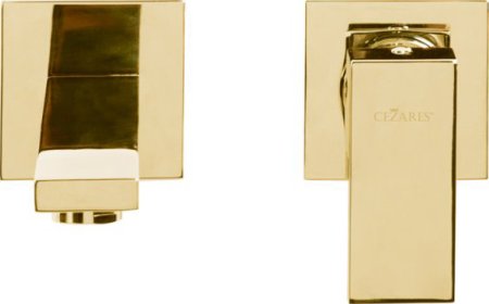 Смеситель Cezares Unika BLI2-03/24 С ВНУТРЕННЕЙ ЧАСТЬЮ, золото, для раковины 
