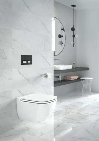 Кнопка смыва Cersanit MOVI P-BU-MOV/Cm хром матовый 