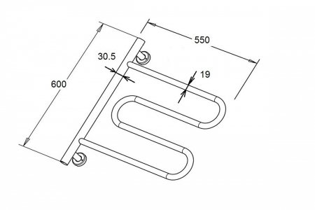 Полотенцесушитель электрический Zorg ZR 010 бронза 