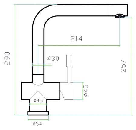 Смеситель для кухонной мойки Zorg Inox Alta 