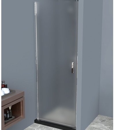 Душевая дверь BelBagno Uno 60 UNO-B-1-60-P-Cr профиль Хром стекло рифленое 