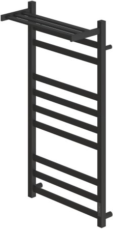 Полотенцесушитель электрический Point Меркурий PN83850PB П9 500x1000 с полкой, диммер справа, черный 