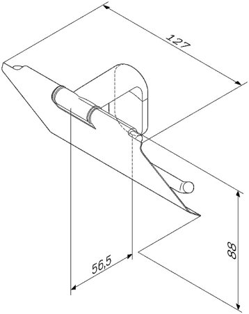 Держатель туалетной бумаги AM.PM X-Joy A84341422 с крышкой Черный матовый 