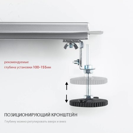 Душевой лоток Gappo G86007-2 с решеткой Нержавеющая сталь 
