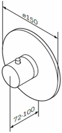 Смеситель для душа AM.PM Like F8075500 с термостатом Хром 