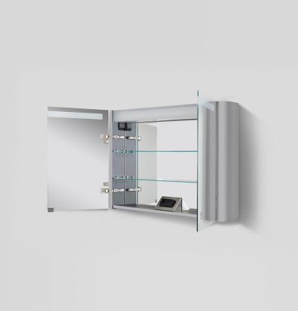 Зеркальный шкаф AM.PM Sensation 100 M30MCX1001FG Серый шелк 