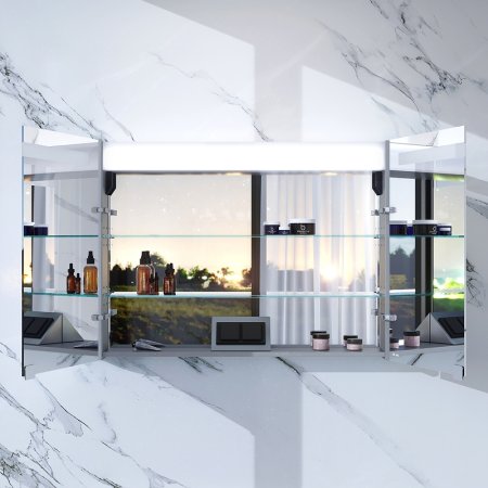 Зеркальный шкаф AM.PM Sensation 100 M30MCX1001FG Серый шелк 