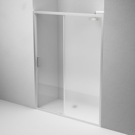 Душевая дверь AM.PM Gem 150 W90G-150-1-195MM профиль Хром матовый стекло матовое-прозрачное 