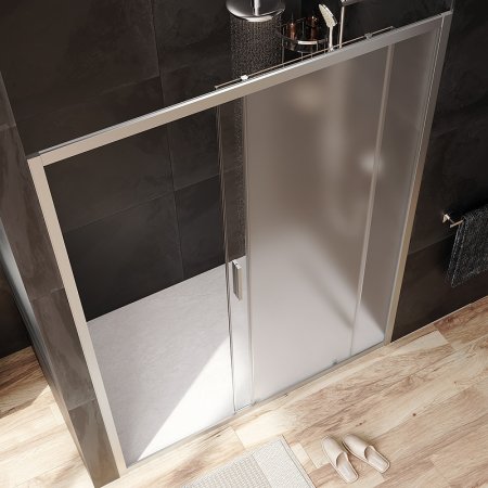 Душевая дверь AM.PM Gem 150 W90G-150-1-195MM профиль Хром матовый стекло матовое-прозрачное 