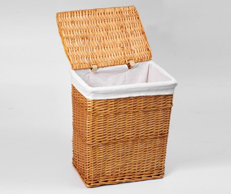 Корзина для белья WasserKRAFT Ammer WB-370-L светло-коричневая, большая 