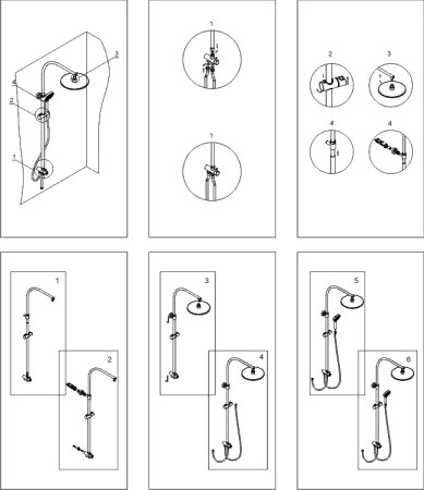 Душевая стойка WasserKRAFT A066 