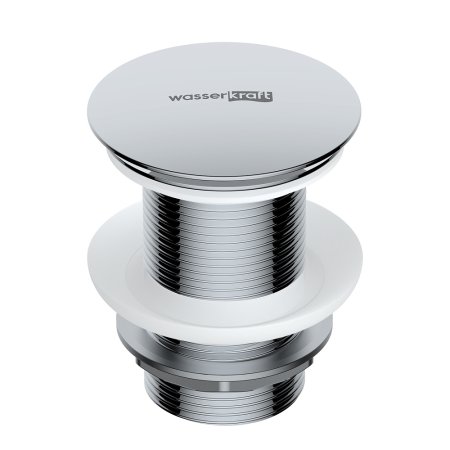 Донный клапан для раковины WasserKRAFT Push-up A244 хром 