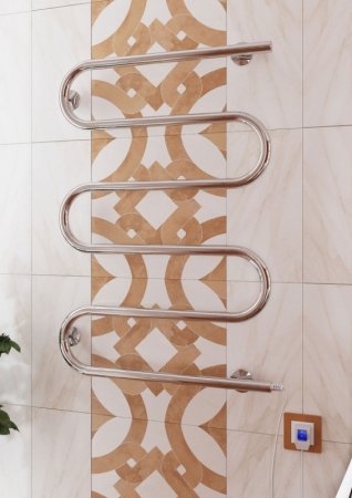 Электрический полотенцесушитель Terminus Ш-образный 500x800 4620768883965 Хром 