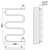 Электрический полотенцесушитель Terminus Ш-образный 500x800 4620768883965 Хром 