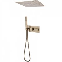 Душевая система Abber Daheim AF8255G с термостатом Золото матовое