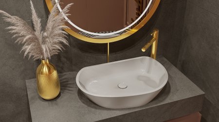 Раковина-чаша Whitecross Ametrine 60 0718.060037.100 Белая глянцевая 