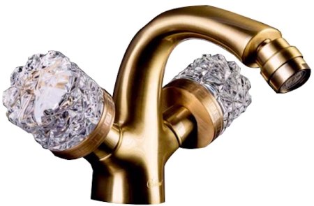 Смеситель для биде Boheme Crystal 316-CRST Бронза 
