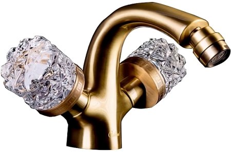 Смеситель для биде Boheme Crystal 316-CRST Бронза 