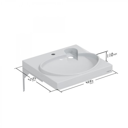 Раковина над стиральной машиной СаНта Сатурн 60х55 