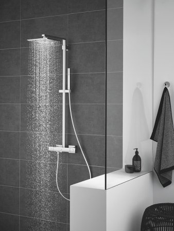 Душевая система Grohe Euhoria Cube 26087000 с термостатом Хром 