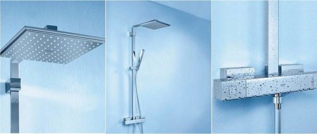 Душевая система Grohe Euhoria Cube 26087000 с термостатом Хром 