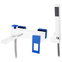 Смеситель для ванны Boheme Q 143-CRUV Хром Синий