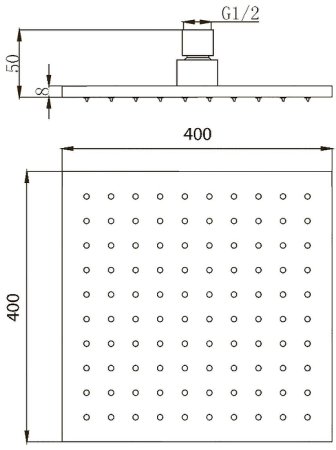 Верхний душ Migliore Palermo 30159 Хром 