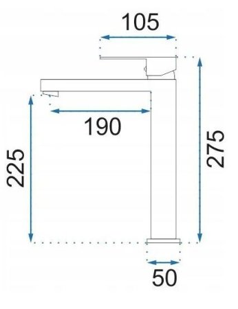 Смеситель для раковины без донного клапана Rea Fenix REA-B9851 