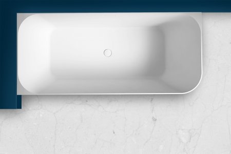 Ванна из искусственного камня ABBER Stein AS9621-1.7 L белая матовая 